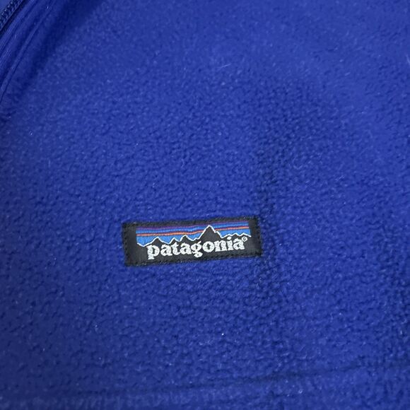 Vintage Patagonia Synchilla Mens L 25735 Blue Marsupial 1/2 Zip Fleece Pullover - Picture 5 of 11